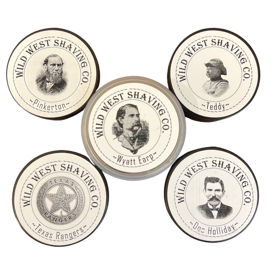 Wild West Shaving Soap Lot (5 Soaps - The Law) - (Pre-Owned)