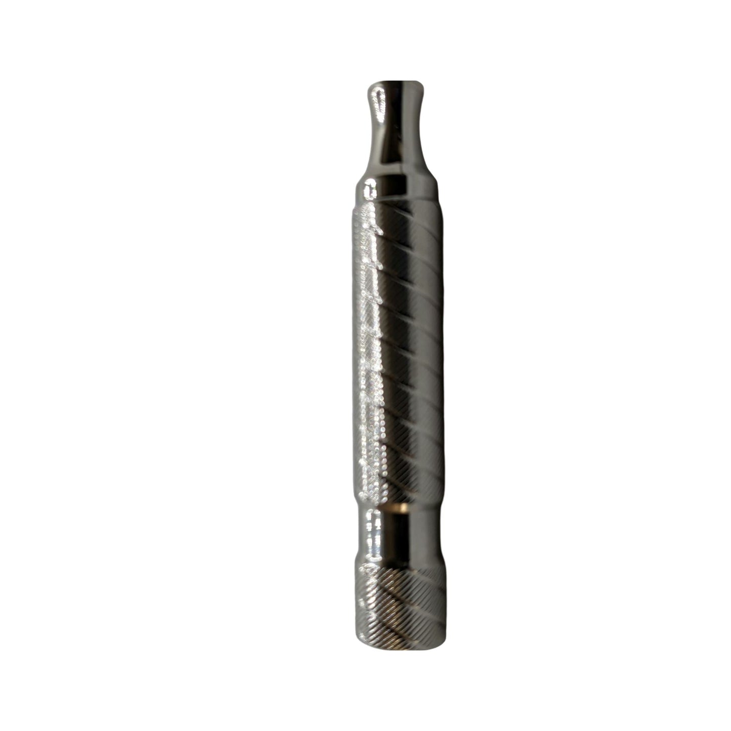 Stainless Steel Short Barber Pole Handle - by Timeless Razor (Pre-Owned)