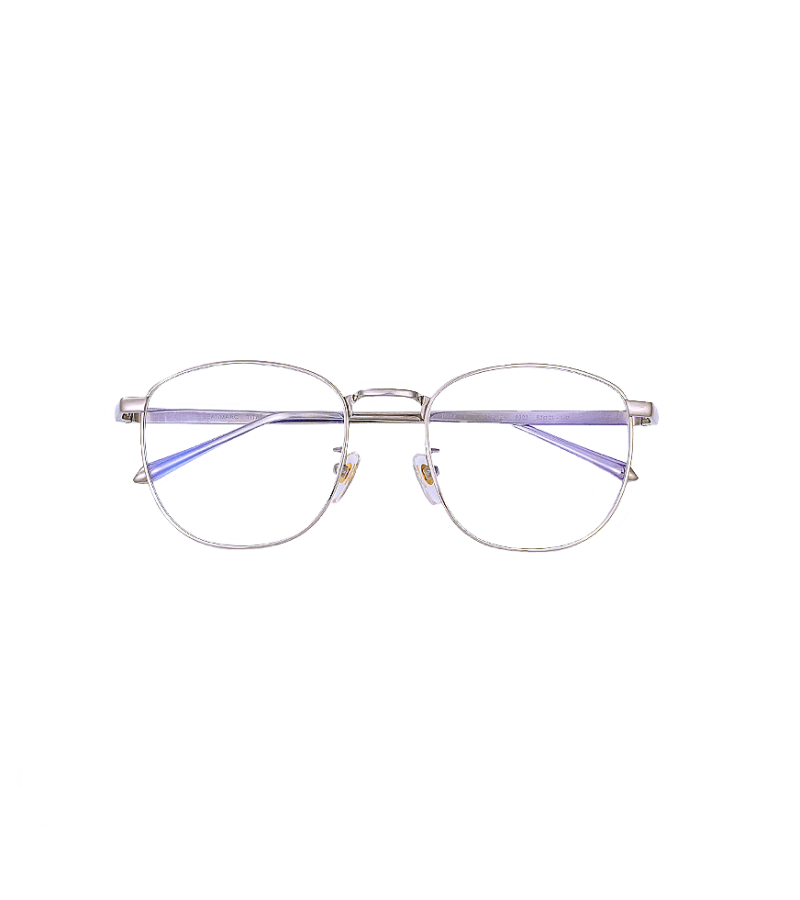 The King: Eternal Monarch Lee Min-ho Inspired Glasses 001 - ONE SIZE ONLY / Silver / Frame only with no lens - Glasses