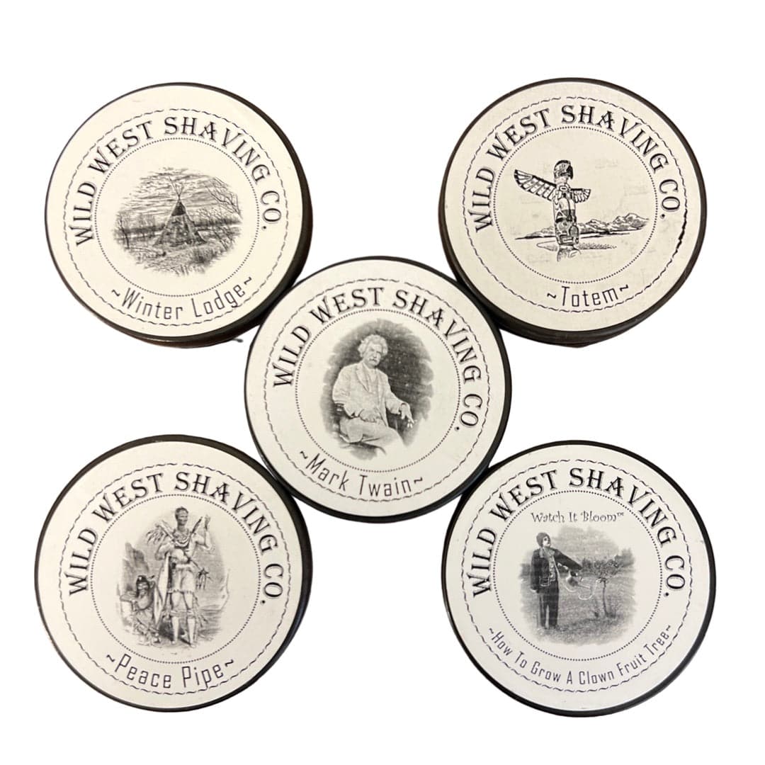 Wild West Shaving Soap Lot (5 Soaps) - (Pre-Owned)