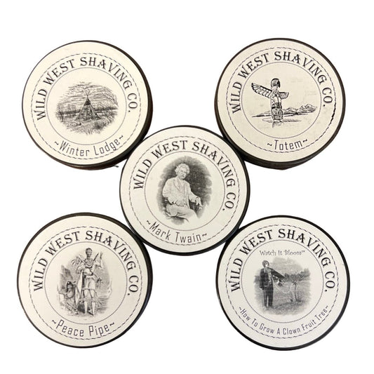Wild West Shaving Soap Lot (5 Soaps) - (Pre-Owned)