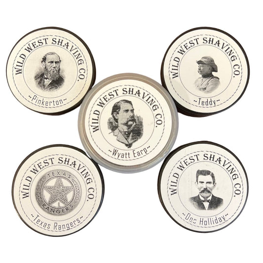 Wild West Shaving Soap Lot (5 Soaps - The Law) - (Pre-Owned)