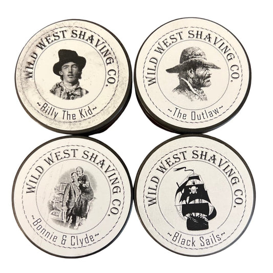 Wild West Shaving Soap Lot (4 Soaps - Outlaws) - (Pre-Owned)