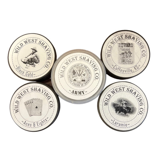 Wild West Shaving Soap Lot (5 Soaps - Hustles) - (Pre-Owned)