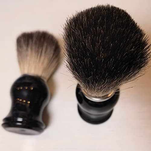 Shaving Brush,Resin Handle Shaving Brush for Men,Shave Brush for Wet Shave Using Shaving Cream & Soap,Shave Accessory for Safety Razor, Double Edge Razor, Straight Razor or Shaving Razor (badger hair)