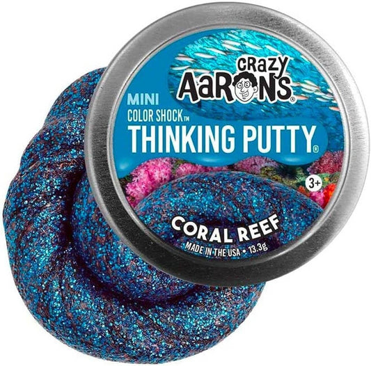 Crazy Aaron's Mini Tin Coral Reef Thinking Putty