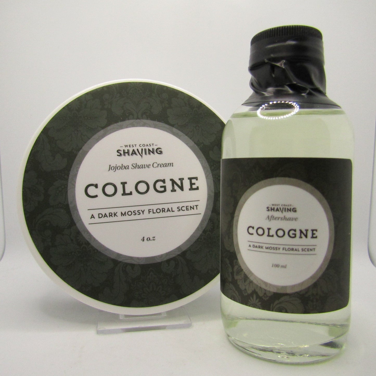 Cologne Shaving Cream (Jojoba) and Splash - by West Coast Shaving (Pre-Owned)