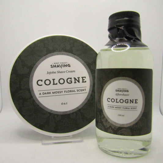 Cologne Shaving Cream (Jojoba) and Splash - by West Coast Shaving (Pre-Owned)