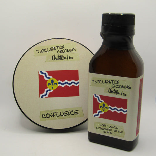 Confluence Shaving Soap (Milksteak) and Splash - by Declaration Grooming (Pre-Owned)