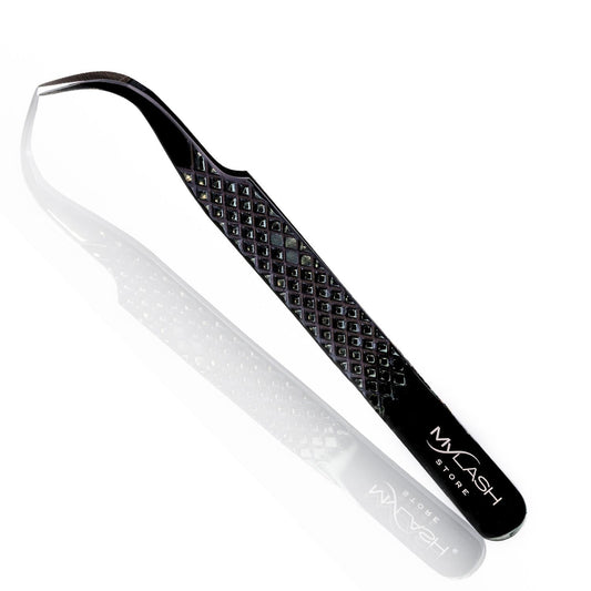 Titanium Lash Tweezers - Curved