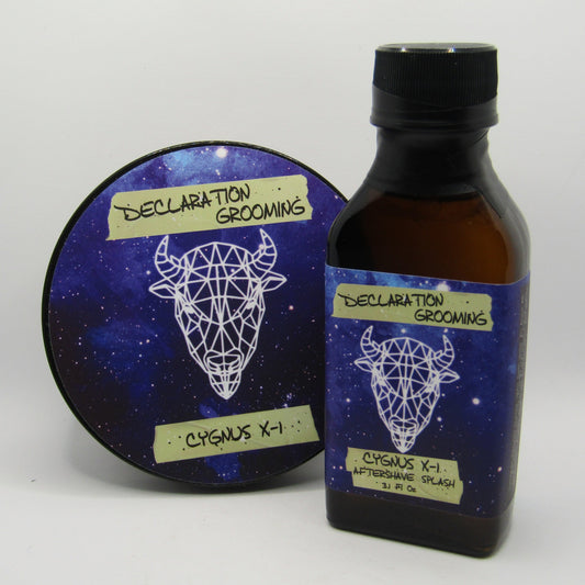 Cygnus X-1 Shaving Soap (Milksteak) and Splash - by Declaration Grooming (Pre-Owned)