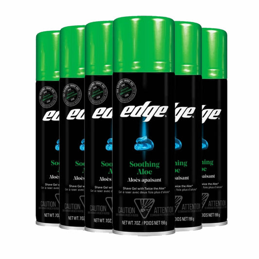 Edge Soothing Aloe Shaving Gel 7 oz - 6 Pack
