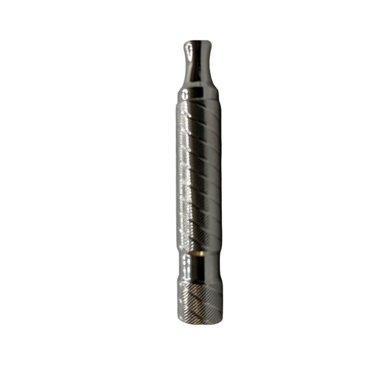 Stainless Steel Short Barber Pole Handle - by Timeless Razor (Pre-Owned)