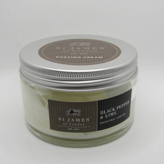 Black Pepper & Lime Shaving Cream - by St. James of London (Pre-Owned)