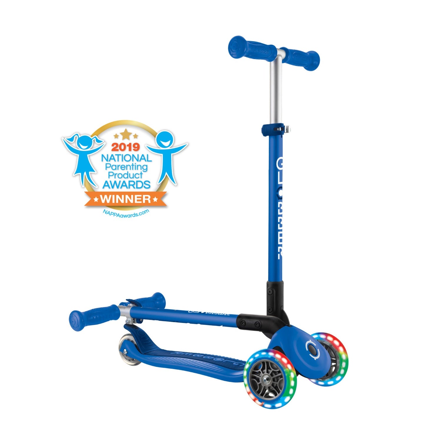 Globber Foldable Scooter w/Lights (2 colors)