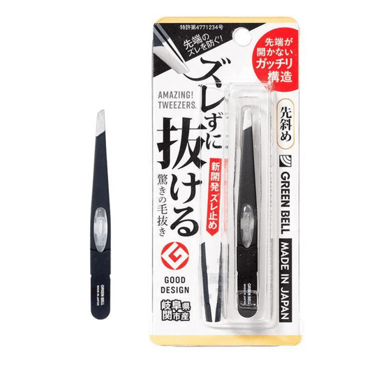 Green Bell Black Slant Tweezers #10087286