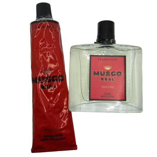 Musgo Real Spiced Citrus Shaving Cream and Cologne Splash - by Claus Porto (Pre-Owned)