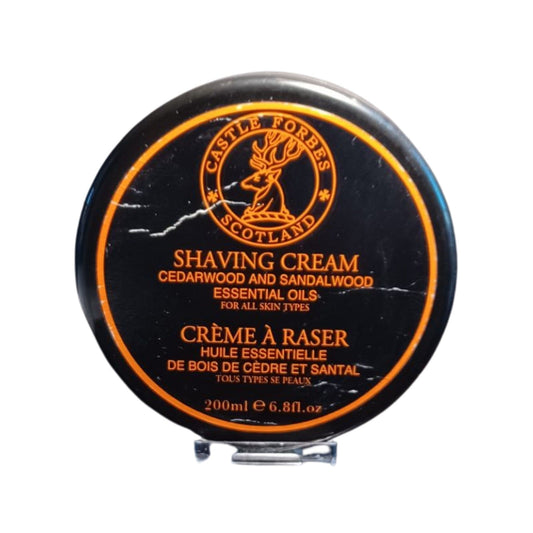 Cedarwood and Sandalwood Essential Oils Shaving Cream - by Castle Forbes (Pre-Owned)